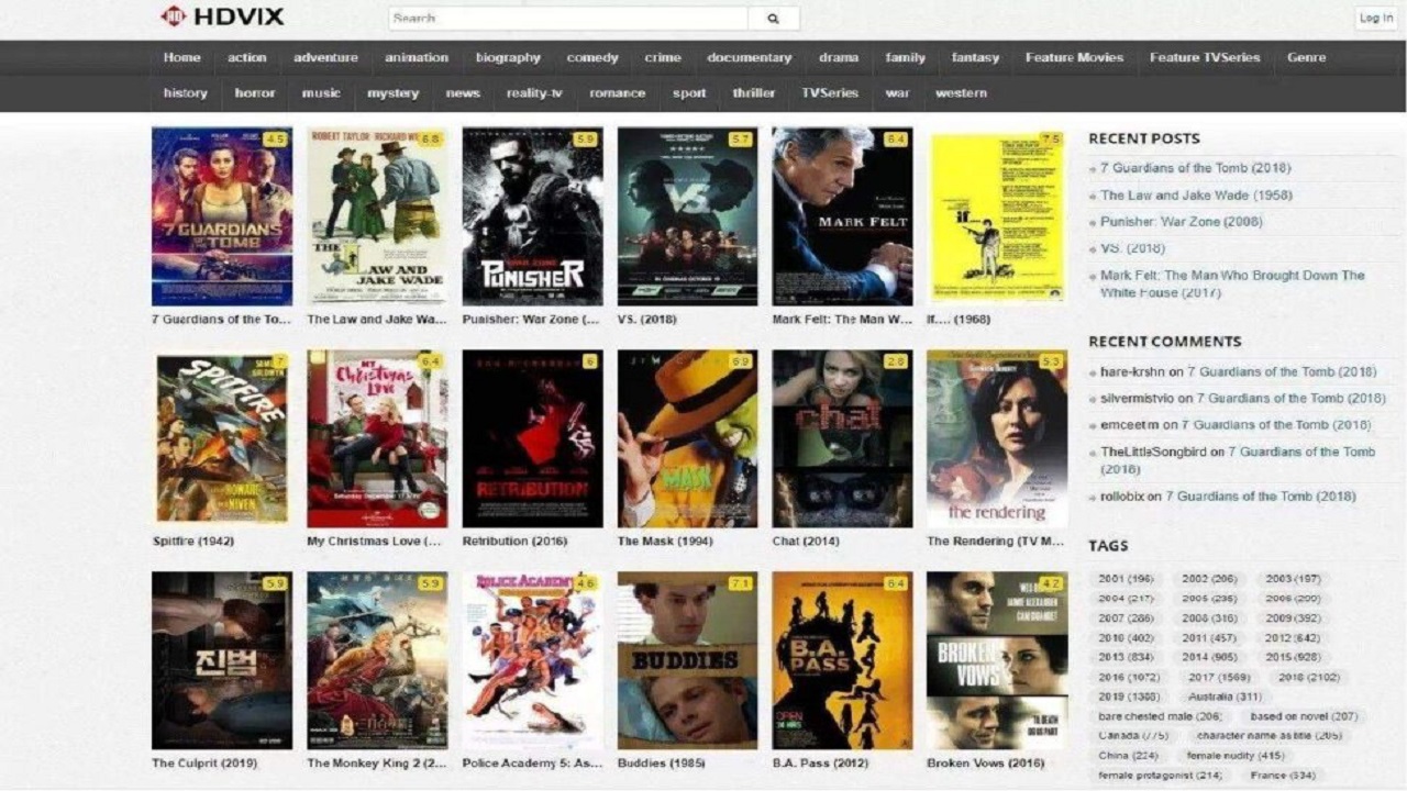 HDVIX Website For Movies And Tv Shows