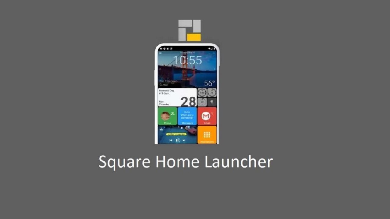 Square Home Launcher v2.4.4 Premium